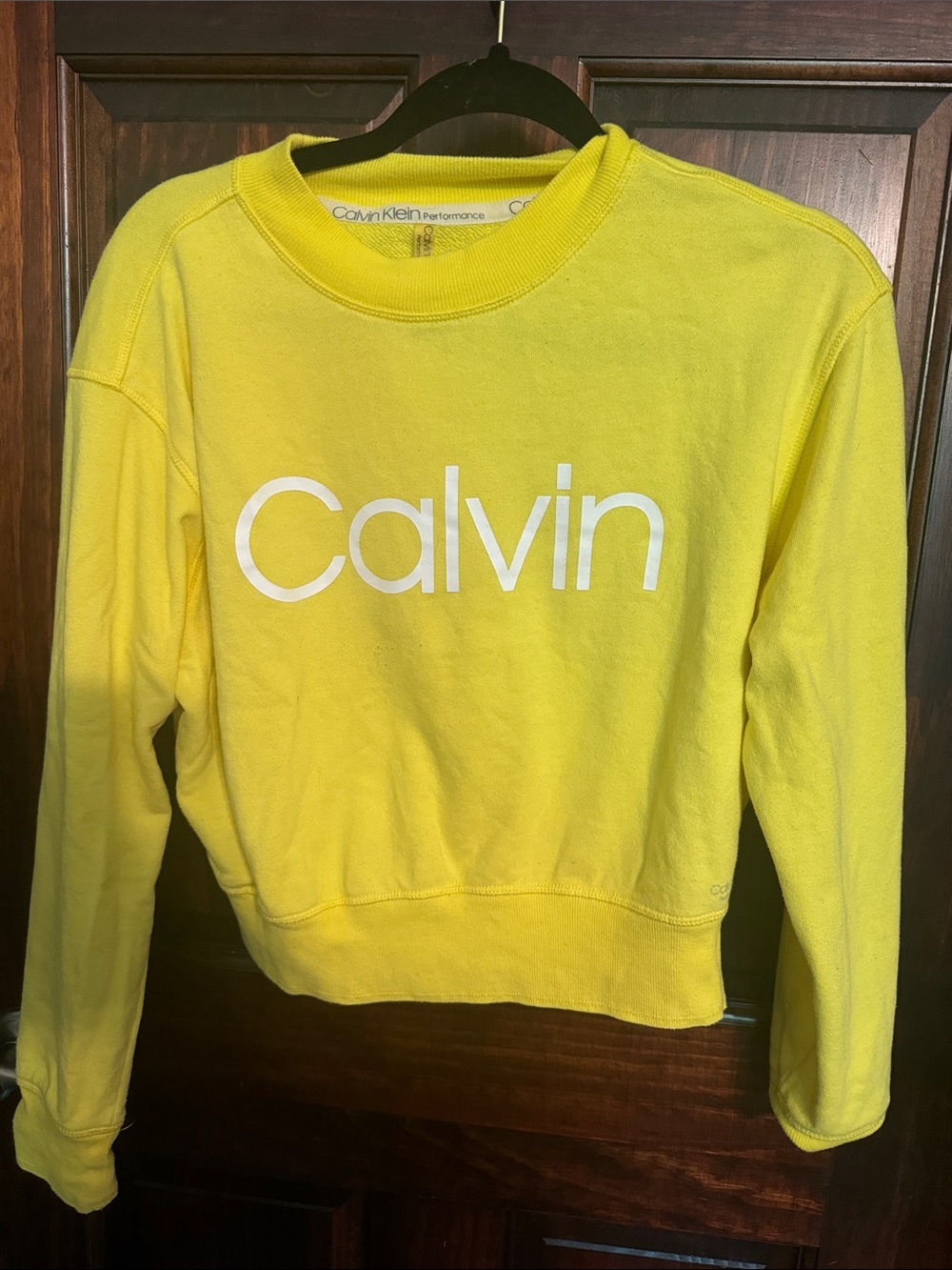 Yellow sweatshirt